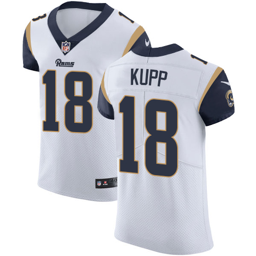 Nike Rams #18 Cooper Kupp White Men's Stitched NFL Vapor Untouchable Elite Jersey
